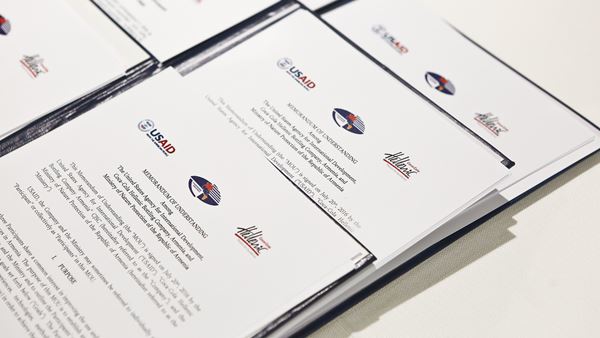 Փոխըմբռնման հուշագիրը ստորագրվել է 2016թ հուլիսի 20-ին